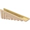 Ekena Millwork 6"W x 36"D x 12"H Thin Landon Rough Cedar Woodgrain TimberThane Corbel, Primed Tan CORUR06X36X12LANRCPR - alternate 3